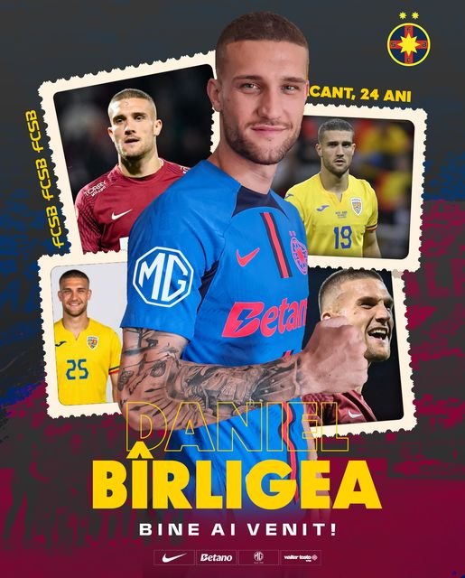 Bîrligea a semnat pe 5 sezoane cu FCSB